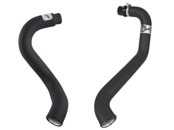 afe bladerunner 3in black intercooler hot cold side tubes combo 02-04 gm diesel trucks 6.6l v8 (td) 46-20045 - image