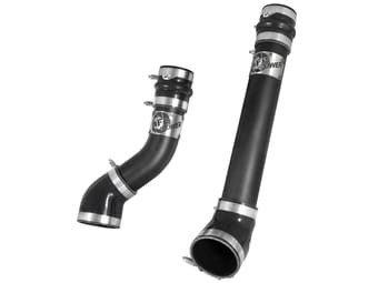 afe bladerunner 3 inch black intercooler hot and cold side tubes dodge diesel trucks 94-02 l6-5.9 46-20064-b - image