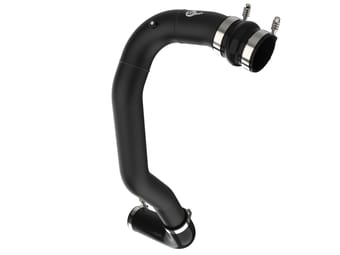 afe 08-10 ford trucks v8-6.4l (td) bladerunner 3 in aluminum hot charge pipe - black 46-20079-b - image
