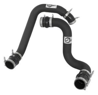 afe bladerunner 3in intercooler hot and cold side tubes for 03-07 ford diesel trucks v8-6.0l (td) 46-20104-b - image