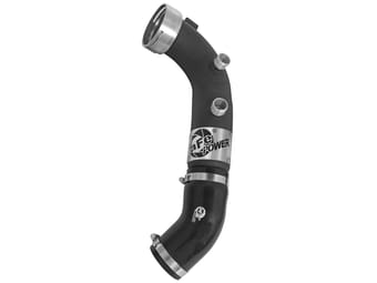 afe bladerunner 3in black intercooler tube cold side w/ couplings & clamps 07-10 bmw 335i 3.0l (tt) 46-20159-b - image