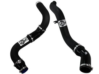 afe bladerunner 3in black intercooler hot and cold side tubes 14-15 dodge ram 1500 ecodiesel v6 3.0l 46-20174-b - image