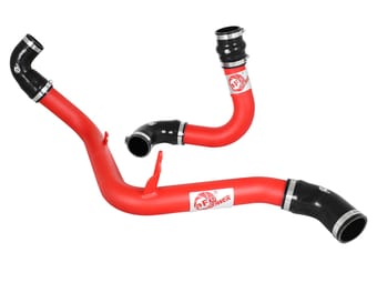 afe bladerunner 2.5in red intercooler tubes hot and cold side 13-18 ford focus st 2.0l (t) 46-20184-r - image