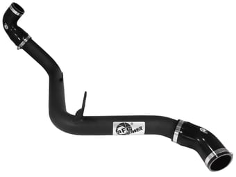 afe bladerunner 2.5in intercooler hot side tubes, 13-18 ford focus st 2.0l (t) *black* 46-20188-b - image