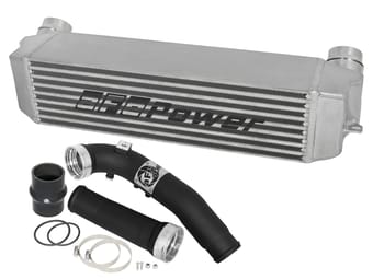afe bladerunner intercooler w/ black tube 12-16 bmw 2/3/4 series (f3x) 2.0l n20 46-20222-b - image