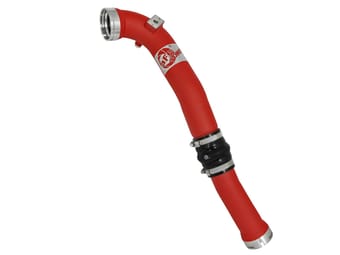 afe bladerunner 2.5-2.75in red intercooler tube cold side w/ couplings & clamps kit 13-16 bmw f30 46-20229-r - image