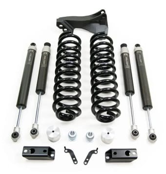 readylift 2.5" coil spring front lift kit w/falcon 1.1 monotube shocks front/rear- ford super duty diesel 4wd 2020-2022 46-20253 - image