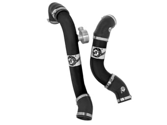 afe bladerunner intercooler tubes black hot/cold side for 15-21 ford mustang ecoboost i4-2.3l (t) 46-20254-b - image