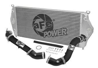 afe bladerunner intercooler w/ black tubes 16-17 nissan titan xd v8 5.0l (td) 46-20282-b - image