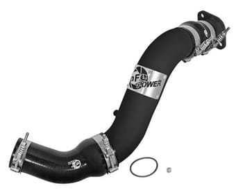 afe bladerunner 3in intercooler hot side tube for 16-17 nissan titan xd v8 5.0l (td) 46-20288-b - image