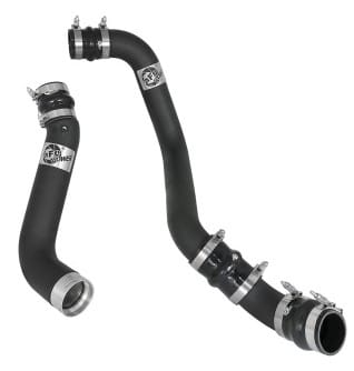afe bladerunner 3in/3-1/2in black intercooler tubes hot/cold 2017 gm diesel trucks v8 6.6l (td) l5p 46-20334-b - image