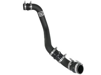 afe bladerunner intercooler tube hot side 3in 17-19 gm diesel trucks v8-6.6l (td) l5p - black 46-20338-b - image