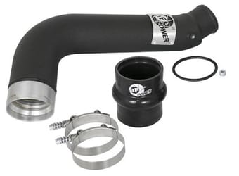 afe bladerunner 3in black intercooler tube cold side 17-18 gm diesel trucks v8 6.6l (td) l5p 46-20339-b - image