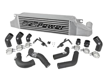 afe bladerunner gt series intercooler package w/ tubes black 17-20 fiat 124 spider i4-1.4l (t) 46-20352-b - image