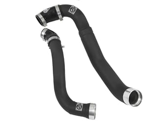 afe bladerunner 3.5in-3in intercooler cold side tube black - 18-20 ford f-150 v6-3.0l (td) 46-20364-b - image