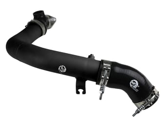afe bladerunner 2.5in aluminium hot side charge pipe 15-21 subaru wrx 2.0t - black 46-20378-b - image
