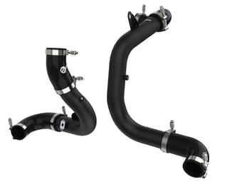 afe bladerunner 15-21 audi/vw a3/s3/gti/golf (mkvii) l4-2.0l (t) aluminum hot and cold charge pipe kit black 46-20414-b - image