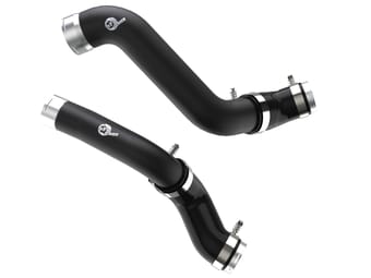 afe bladerunner black intercooler hot & cold side tubes combo 19-21 gm trucks 1500 l4-2.7l (t) 46-20424-b - image