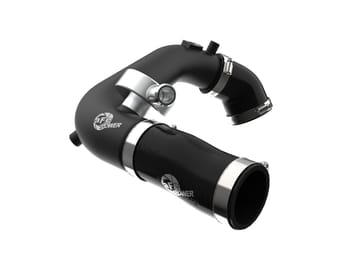 afe bladerunner 2 1/2in intercooler hot side charge pipe 18-21 jeep wrangler jl l4-2.0l (t) - black 46-20468-b - image