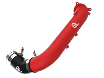 afe bladerunner red 2-3/4in aluminum charge pipe 2021 toyota supra gr (a90) i4-2.0l (t) b48 46-20488-r - image