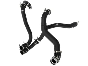 afe bladerunner 21-22 ford f-150 ecoboost v6-3.5l(tt) aluminum hot and cold charge pipe kit black 46-20514-b - image