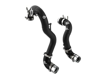 afe 21-22 ford bronco l4-2.3l (t) bladerunner alum hot/cold charge pipe kit - black 46-20574-b - image