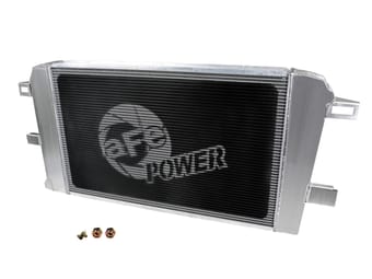 afe bladerunner street series tube & fin aluminum radiator 03-05 gm diesel trucks 6.6l v8 46-52031 - image