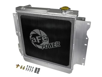 afe bladerunner street series tube & fin aluminum radiator 97-06 jeep wrangler (tj) l6-4.0l 46-52101 - image