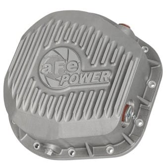 afe rear differential cover (raw; street series); ford diesel trucks 86-13 v8 (td) 46-70020 - image