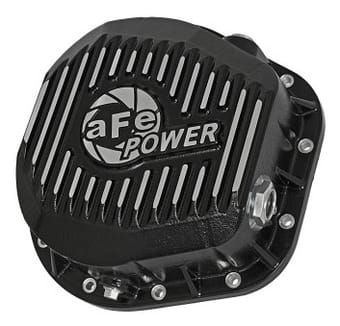afe power cover diff rear machined cov diff r ford diesel trucks 86-11 v8-6.4/6.7l (td) machined 46-70022 - image
