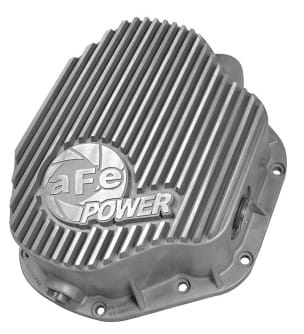 afe rear differential cover (raw; street series); dodge diesel trucks 94-02 l6-5.9l (td) 46-70030 - image