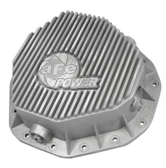 afe rear differential cover (raw; street series); dodge diesel trucks 03-05 l6-5.9l (td) 46-70090 - image