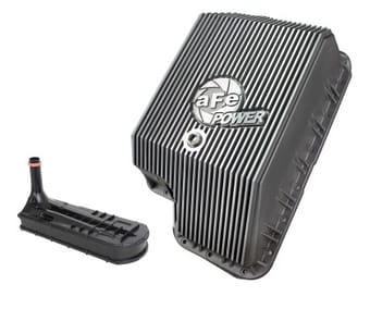 afe transmission pan (raw); ford diesel trucks 03-10 v8-6.0/6.4l (td) 46-70120-1 - image