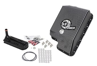 afe transmission pan (black); ford diesel trucks 03-10 v8-6.0/6.4l (td) 46-70122-1 - image