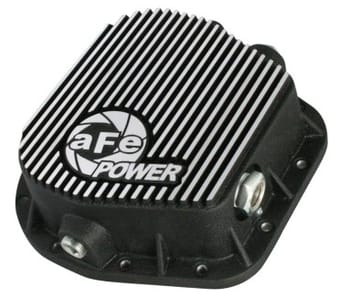 afe power rear differential cover (machined) 12 bolt 9.75in 11-13 ford f-150 ecoboost v6 3.5l (tt) 46-70152 - image