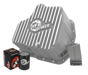 afe street series deep engine oil pan 01-10 gm duramax v8-6.6l (td) 46-70330 - image