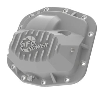 afe street series front differential cover raw 2018+ jeep wrangler (jl) v6 3.6l (dana m186) 46-71010a - image