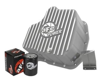 afe power 11-16 gm diesel 2500hd / 3500hd v8-6.6l (td) street series engine oil pan raw w/ machined 46-71080a - image