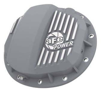 afe pro series gmch 9.5 rear diff cover raw w/ machined fins 19-20 gm silverado/sierra 1500 46-71140a - image