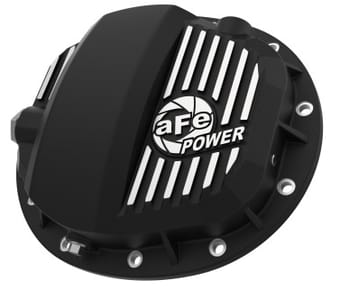 afe pro series gmch 9.5 rear diff cover black w/ machined fins 19-20 gm silverado/sierra 1500 46-71140b - image