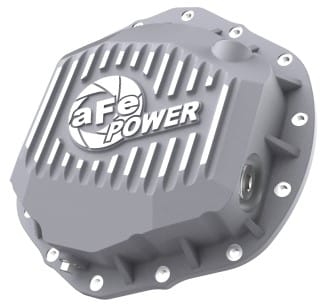 afe street series rear differential cover raw w/ machined fins 19-20 ram 2500/3500 46-71150a - image