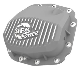 afe street series rear differential cover raw w/ fins 15-19 ford f-150 (w/ super 8.8 rear axles) 46-71180a - image
