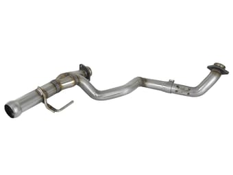 afe power twisted steel y-pipe 2-1/4in 409 ss exhaust system 2018 jeep wrangler (jl) v6-3.6l 48-48026 - image