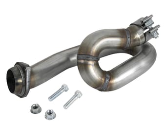 afe power twisted steel loop relocation pipe 18-22 jeep wrangler (jl/jt) v6-3.6l 48-48027 - image