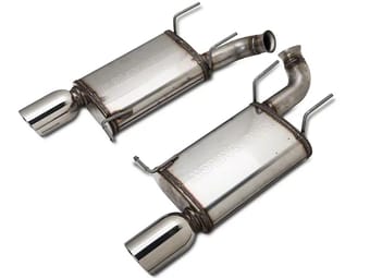 magnaflow 11-14 ford mustang street series axle-back performance exhaust system 15595 - image