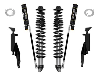 icon 2021-2023 ford bronco, rear, 1.25-3" lift, v.s. 2.5 series coilover kit, remote reservoir w/ cdev, heavy rate spring 48711e - image