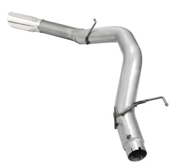 afe atlas 5in dpf-back aluminized steel exh dodge ram diesel 13-14 6.7l (td) mega cab w/polished tip 49-02039-p - image