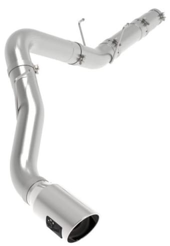 afe atlas 5in dpf-back alum steel exhaust system w/polished tip 19-20 ram diesel trucks l6-6.7l (td) 49-02078-p - image