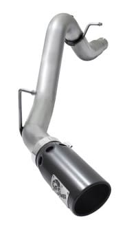 afe large bore hd 3.5in dpf-back alum exhaust w/black tip 2016 gm colorado/canyon 2.8l (td) 49-04064-b - image