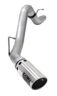 afe large bore hd 3.5in dpf-back alum exhaust w/polished tip 2016 gm colorado/canyon 2.8l (td) 49-04064-p - image